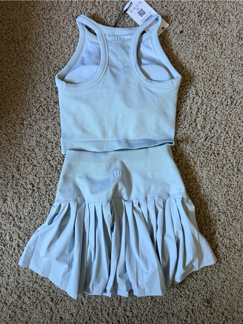 NWT Wilson Light Blue Tank and Midtown Tennis skirt - Picture 2 of 2